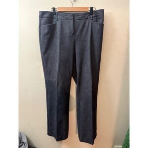 Apt. 9 Modern Fit Dress Pants Womens 16 Gray Straight Leg Trousers Office Wear